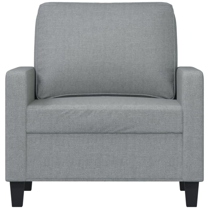 Sofa Chair Light Grey 60 Cm Fabric Tpkoai