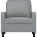 Sofa Chair Light Grey 60 Cm Fabric Tpkoai