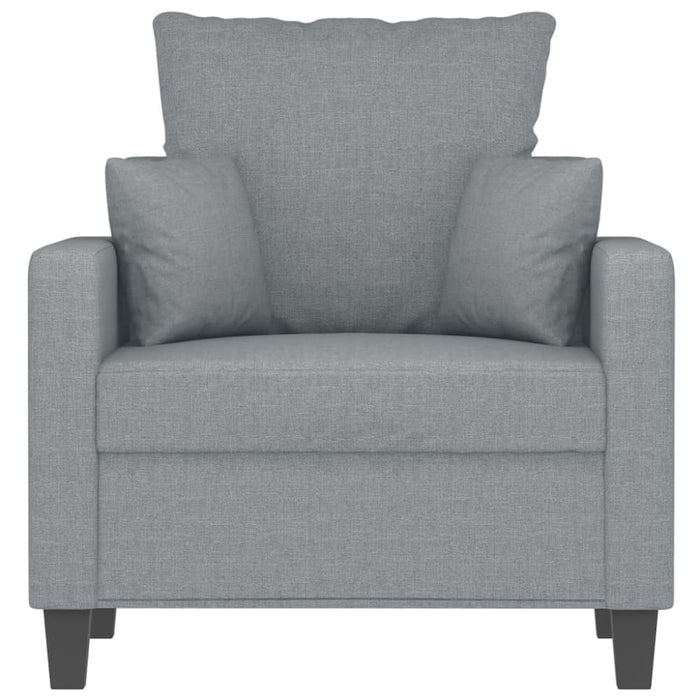Sofa Chair Light Grey 60 Cm Fabric Tpkxpo