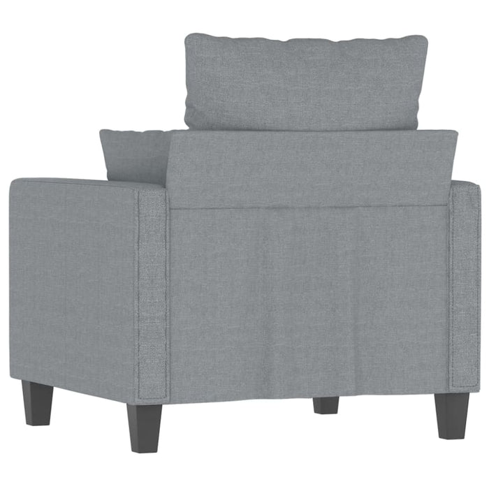 Sofa Chair Light Grey 60 Cm Fabric Tpkxpo
