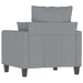 Sofa Chair Light Grey 60 Cm Fabric Tpkxpo