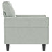 Sofa Chair Light Grey 60 Cm Velvet Tpkpbk