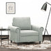 Sofa Chair Light Grey 60 Cm Velvet Tpkpbk