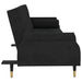 Sofa Bed with Cushions Black Velvet Tponlo