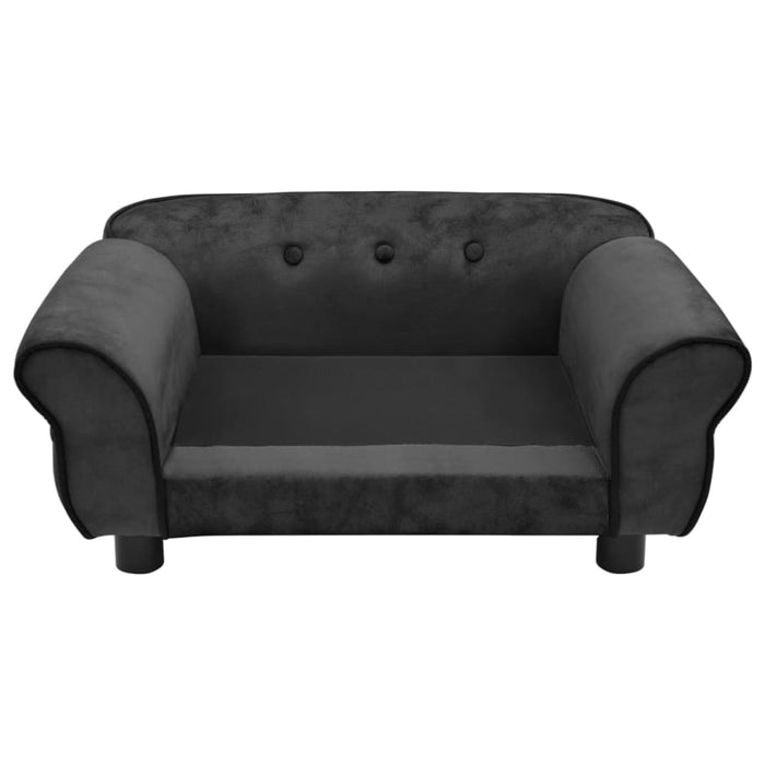 Dog Sofa Dark Grey 72x45x30 Cm Plush