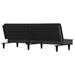 Sofa Bed Dark Grey Fabric Tpokoa