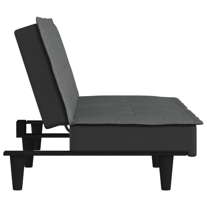 Sofa Bed Dark Grey Fabric Tpokoa