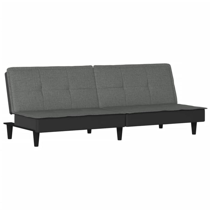 Sofa Bed Dark Grey Fabric Tpokoa