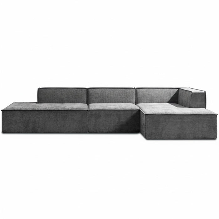Vani 3 Seater Modular Sofa Set - Dark Grey