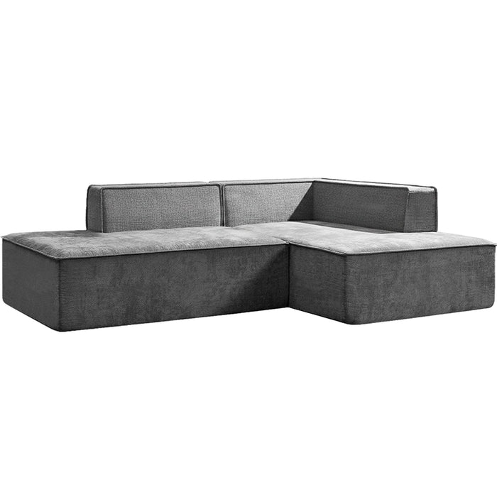 Vani 3 Seater Modular Sofa Set - Dark Grey