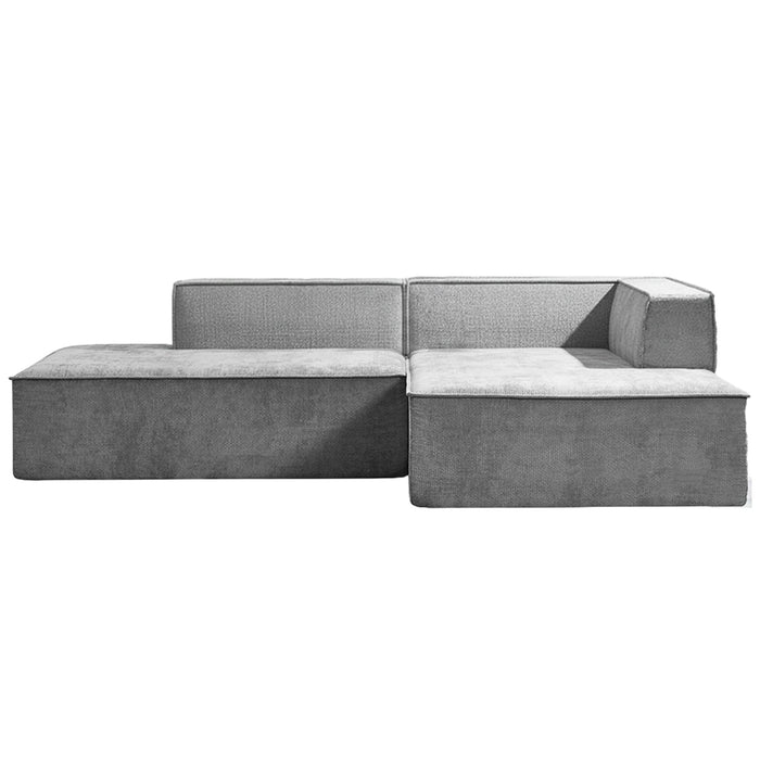 Vani 3 Seater Modular Sofa Set - Light Grey