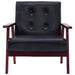 Sofa Set 2 Piece Black Faux Leather Xintkp
