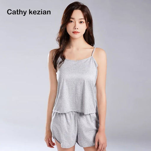Soft Casual Short Sleepwear Pajama Set for Women