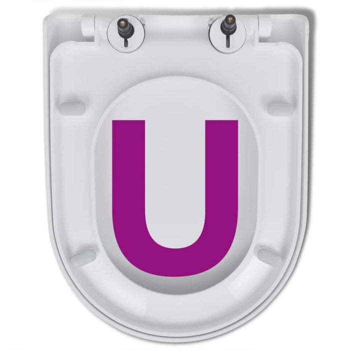 Soft-close Toilet Seat with Quick-release Design White