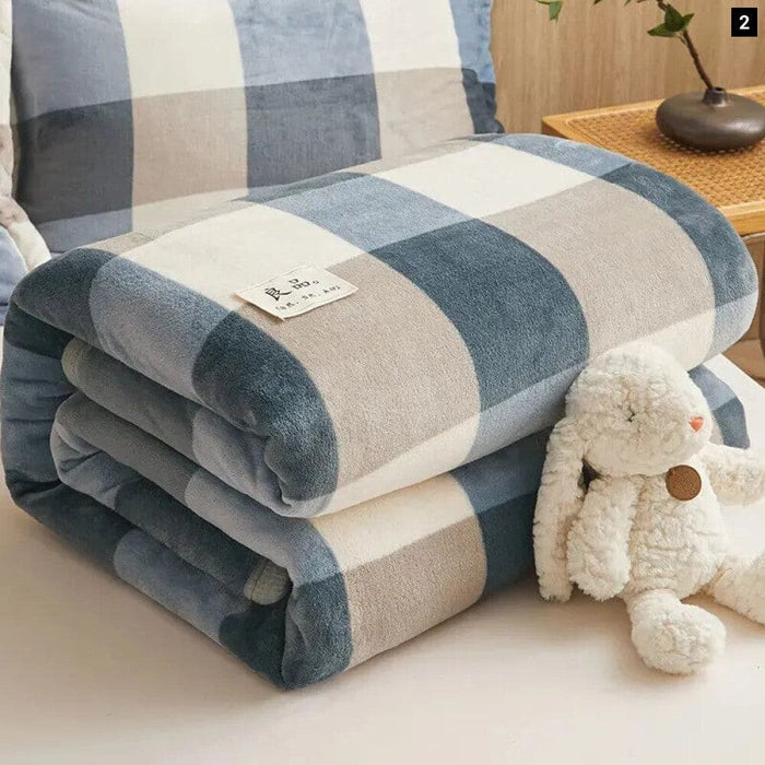 Soft Flannel Blanket for Air Conditioning