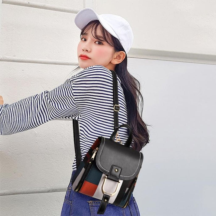 Soft Leather Ladies Backpack Tfz 959 Pu