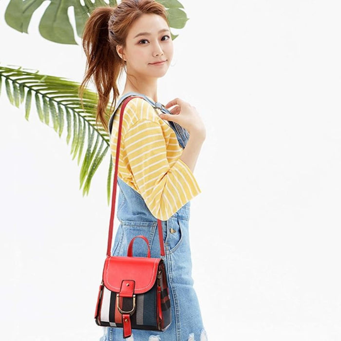 Soft Leather Ladies Backpack Tfz 959 Pu