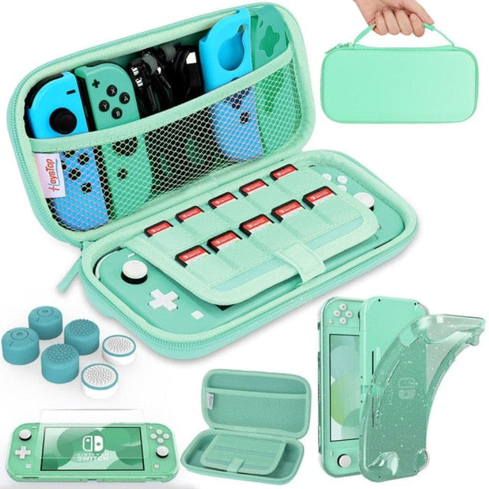 Soft Tpu Protective Case for Switch Lite with 6 Thumb Grip
