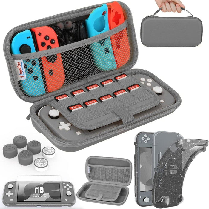 Soft Tpu Protective Case for Switch Lite with 6 Thumb Grip