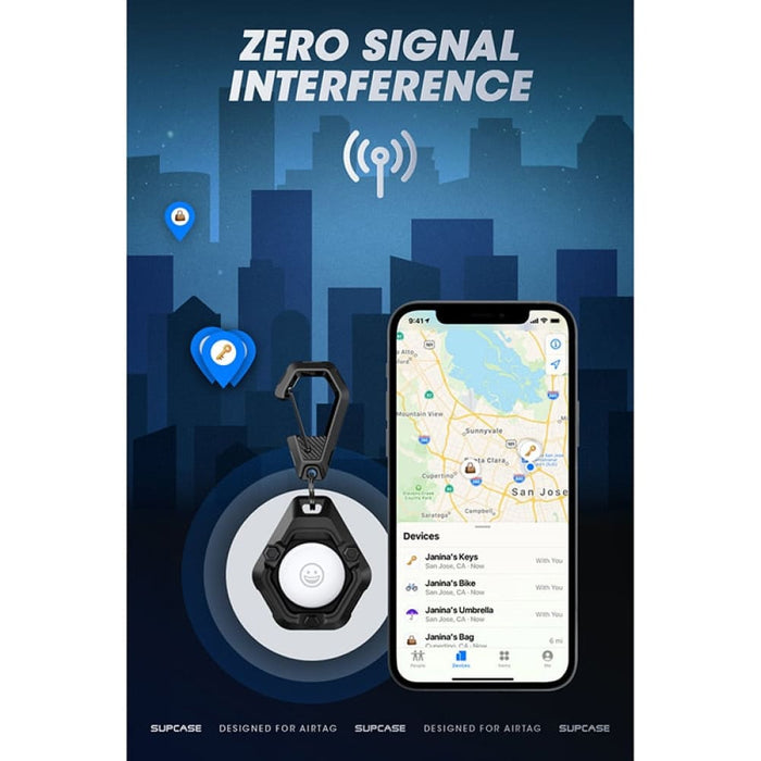 Soft Silicone Rugged Keychain Case for Apple Airtag