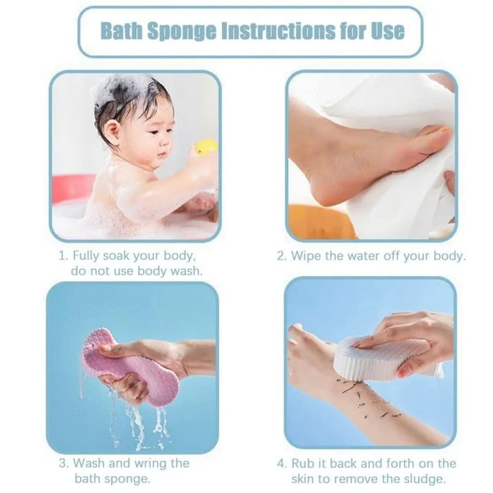 Soft Sponge Body Scrubber For Exfoliating And Cleansing