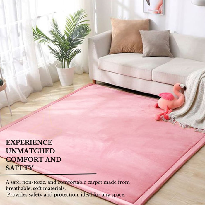 Soft Touch Ultra Plush Memory Foam Tatami Blush Pink Mat