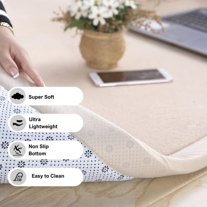 Soft Touch Ultra Plush Memory Foam Tatami Ivory Mat 150 x