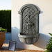 Solar Fountain Water Feature Wall Mount Garden Fountains