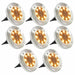 Solar Ground Lights 8 Pcs Led Warm White Aaaoi