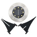 Solar Ground Lights 8 Pcs Led Warm White Aaaoi