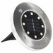 Solar Ground Lights 8 Pcs Led Warm White Aaaoi