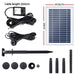 Solar Pond Pump with Battery Led Lights 4.4ft