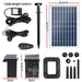 Solar Pond Pump with Battery Kit Led Lights 5.2ft