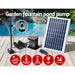 Solar Pond Pump with Battery Kit Led Lights 5.2ft