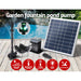 Solar Pond Pump with Battery Kit Led Lights 9.8ft