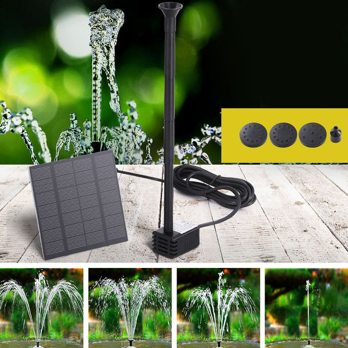 Solar Pond Pump Submersible Powered Garden Pool Water