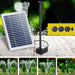 Solar Pond Pump Submersible Powered Garden Pool Water