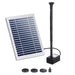 Solar Pond Pump Submersible Powered Garden Pool Water