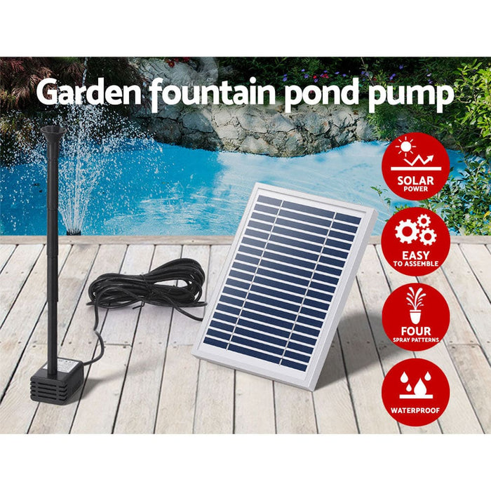 Solar Pond Pump Submersible Powered Garden Pool Water