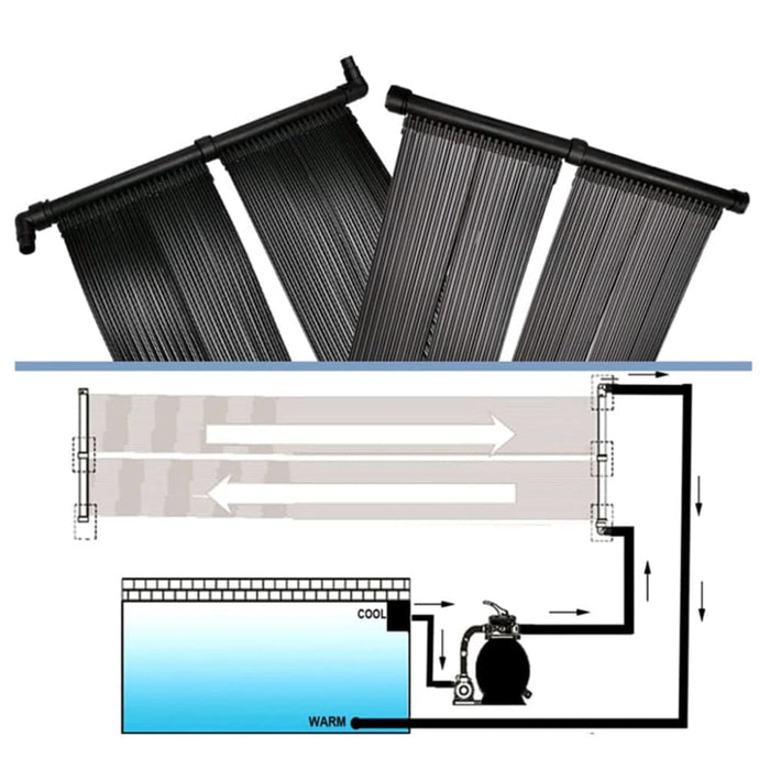 Solar Pool Heater Panel 6 Pcs Tbikllb