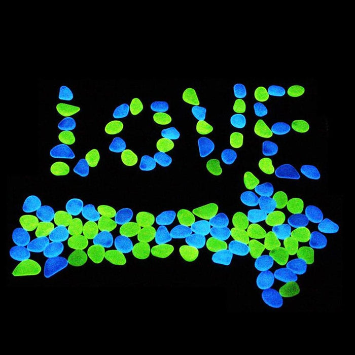 Vibe Geeks Solar Powered Glow in the Dark Garden Pebbles