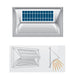 Solar Step Light – Warm White with Silver Case