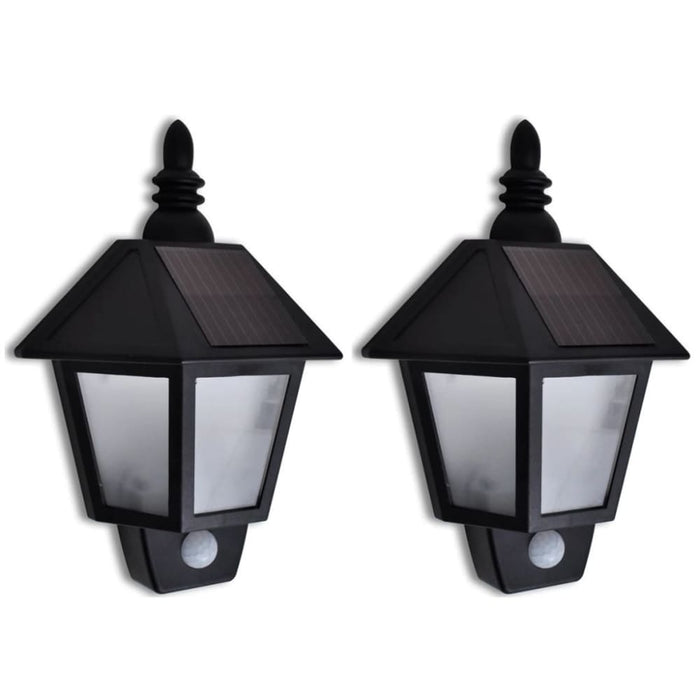 Solar Wall Lamp with Motion Sensor 2 Pcs Xibpon