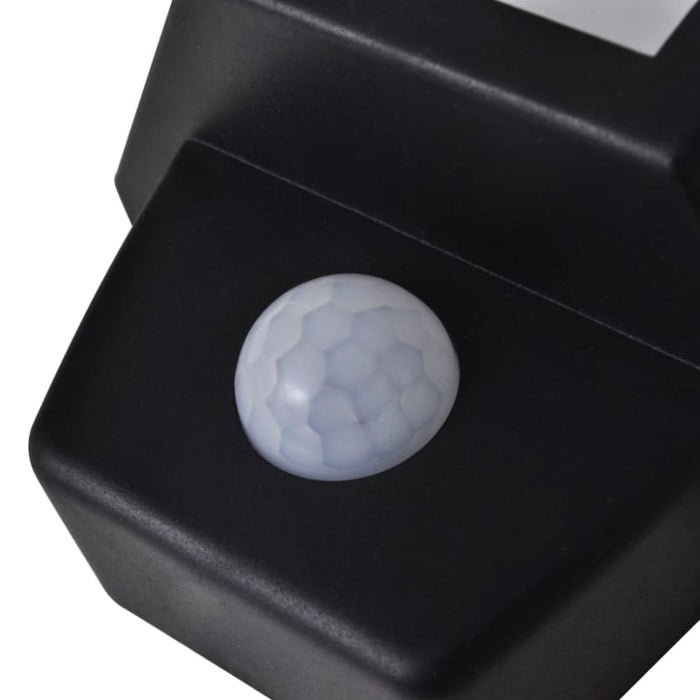 Solar Wall Lamps 2 Pcs with Motion Sensor Black Xiioxa