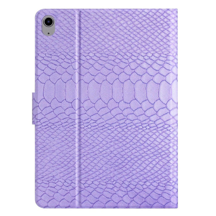 Solid Colour Crocodile Texture Leather Smart Tablet Case