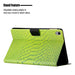 Solid Colour Crocodile Texture Leather Smart Tablet Case