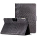Solid Colour Crocodile Texture Leather Smart Tablet Case