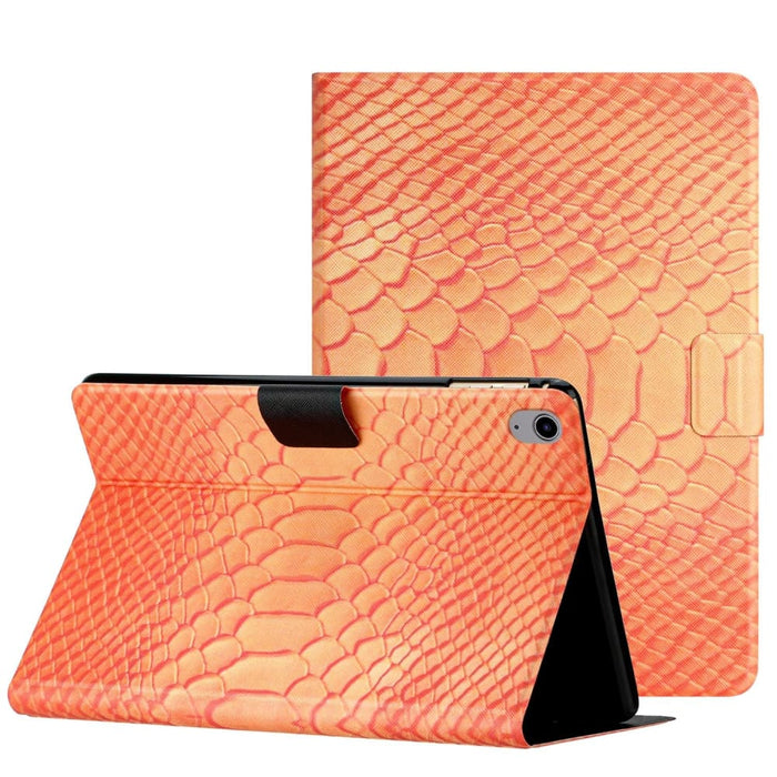 Solid Colour Crocodile Texture Leather Smart Tablet Case