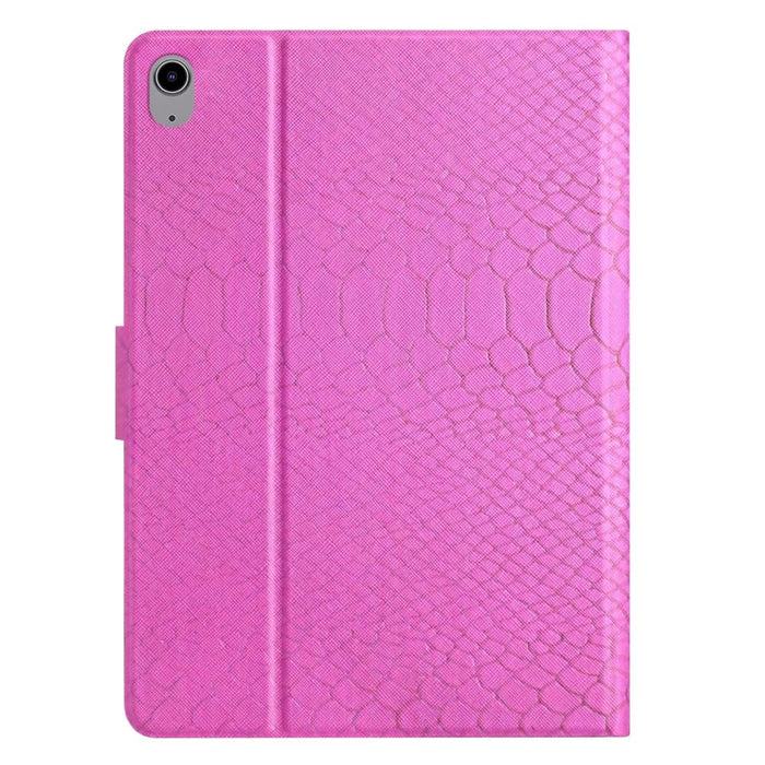 Solid Colour Crocodile Texture Leather Smart Tablet Case