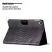 Solid Colour Crocodile Texture Leather Smart Tablet Case
